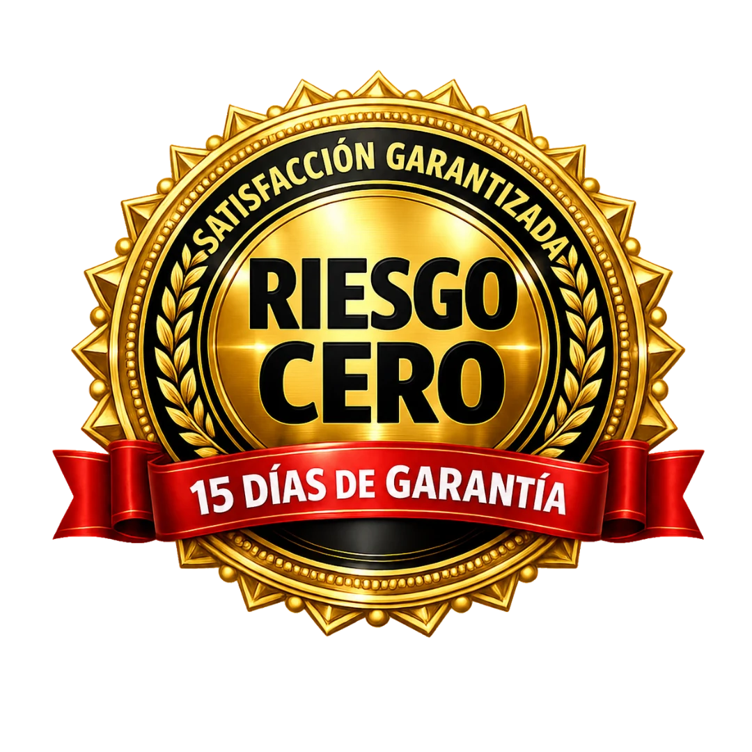 15 Días de Garantía - Riesgo Cero